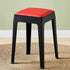 Modern Minimalist Square Upholstered PU Leather PP Plastic Bar Stool For Dining Room