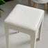 Modern Minimalist Square Upholstered PU Leather PP Plastic Bar Stool For Dining Room