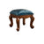 Contemporary Luxury Square Leather Upholstered Footstool For Entryways