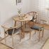 Traditional Vintage Round Carbon Steel Leather Dining Chair Backrest For Dining Room