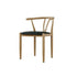 Traditional Vintage Round Carbon Steel Leather Dining Chair Backrest For Dining Room