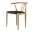 Traditional Vintage Round Carbon Steel Leather Dining Chair Backrest For Dining Room