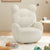 Contemporary Creative Kids Bear Lamb Cashmere Accent Chair Backrest Armrest For Living Room