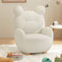 Contemporary Creative Kids Bear Lamb Cashmere Accent Chair Backrest Armrest For Living Room