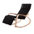 Modern Simplicity Adjustable Linen Wood Square Rocking Recliner Backrest For Bedroom