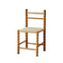 Traditional Vintage Ladder Back Rubber Wood Dining Chair For Dining Room