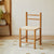 Traditional Vintage Ladder Back Rubber Wood Dining Chair For Dining Room