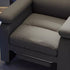 Contemporary Scandinavian Rectangular Square Storage Bag Wood Antifouling Leather Adjustable Backrest Accent Chair Armrest For Living Room