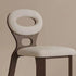 Contemporary Scandinavian Wood Wool Oval Rectangular Dining Chair Back Armless For Dining Room