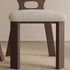 Contemporary Scandinavian Wood Wool Oval Rectangular Dining Chair Back Armless For Dining Room