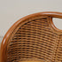 Modern Minimalist Rattan Wood Round Chair Backrest Armless For Living Room