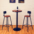 Modern Minimalist Iron Wood Leather Round Rectangular Bar Stool Backrest For Dining Room