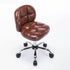 Contemporary Scandinavian Leather Metal Square Oval Round Mini Desk Chair Backrest For Home Office