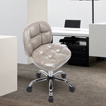 Contemporary Scandinavian Leather Metal Square Oval Round Mini Desk Chair Backrest For Home Office