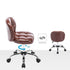 Contemporary Scandinavian Leather Metal Square Oval Round Mini Desk Chair Backrest For Home Office