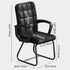 Modern Minimalist Leather Fabric Steel Square Rectangle Plaid Desk Chair Backrest Armrest For Home Office