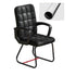 Modern Minimalist Leather Fabric Steel Square Rectangle Plaid Desk Chair Backrest Armrest For Home Office