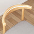 Contemporary Scandinavian Solid Wood PU Fabric Square Cylinder Dining Chair Backrest For Dining Room