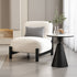 Contemporary Scandinavian Velvet Solid Wood Metal Square Rectangle Cylinder Accent Chair Backrest For Living Room
