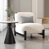 Contemporary Scandinavian Velvet Solid Wood Metal Square Rectangle Cylinder Accent Chair Backrest For Living Room