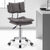 Modern Simplicity Leather Metal Base Height Adjustable Swivel Bar Stool Backrest Footrest For Dining Room