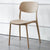 Contemporary Scandinavian Macaron Square Plastic Stackable Dining Chair Backrest For Dining Room