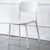 Contemporary Scandinavian Macaron Square Plastic Stackable Dining Chair Backrest For Dining Room