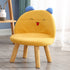 Contemporary Creative Smiley Face Cotton Linen Childlike Low Stool Backrest For Living Room