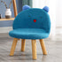 Contemporary Creative Smiley Face Cotton Linen Childlike Low Stool Backrest For Living Room