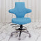 Contemporary Creative PU Leather Height Adjustable Swivel Bar Stool Wing Back For Living Room