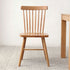 Contemporary Retro Solid Wood Splayed Legs Dining Chair Curved Slat Back For Dining Room