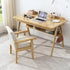 Traditional Vintage Square Fabric Wooden Frame Dining Chair Backrest Armrest For Dining Room