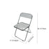 Contemporary Scandinavian Square Acrylic Foldable Dining Chair Backrest For Dining Room