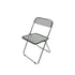 Contemporary Scandinavian Square Acrylic Foldable Dining Chair Backrest For Dining Room