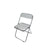 Contemporary Scandinavian Square Acrylic Foldable Dining Chair Backrest For Dining Room