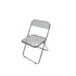 Contemporary Scandinavian Square Acrylic Foldable Dining Chair Backrest For Dining Room