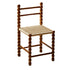 Traditional French Rope Weaving Wood Gourd Legs Dining Chair Ladder Back For Dining Room