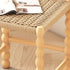 Traditional French Rope Weaving Wood Gourd Legs Dining Chair Ladder Back For Dining Room