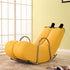 Contemporary Creative Banana PU Leather Upholstered Recliner Backrest Armrest For Living Room