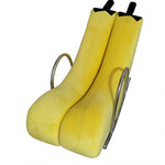 Contemporary Creative Banana PU Leather Upholstered Recliner Backrest Armrest For Living Room