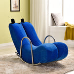 Contemporary Creative Banana PU Leather Upholstered Recliner Backrest Armrest For Living Room