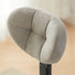 Contemporary Simplicity Round Faux Leather Metal Swivel Height Adjustable Bar Stool Backrest Footrest For Dining Room