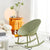 Modern Minimalist Hollowed Out Oval Plastic Rocking Chair Backrest For Living Room