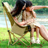 Modern Minimalist Portable Foldable Rectangular Steel Fabric Chair Backrest For Outdoor