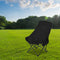 Modern Minimalist Portable Foldable Rectangular Steel Fabric Chair Backrest For Outdoor