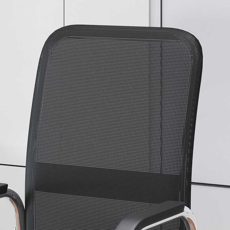 Modern Minimalist Rectangular Square Steel Mesh Desk Chair Backrest Armrest For Home Office