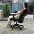 Modern Minimalist Liftable Swivel Fishbone Rectangular Plastic Fabric Desk Chair Backrest Armrest For Home Office