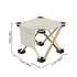 Modern Minimalist Portable Foldable Square Steel Alloy Fabric Chair For Outdoor