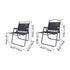 Modern Minimalist Portable Foldable Square Oxford Fabric Carbon Steel Beechwood Chair Backrest Armrest For Outdoor