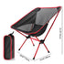 Modern Minimalist Portable Foldable Moon Arc Aluminum Oxford Fabric Chair Backrest For Outdoor